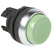 Кнопка с пружинным возвратом ∅ 22,3 - Osmoz - для комплектации - выступающая - без подсветки - IP 66 - зеленый | код 023822 |  Legrand